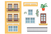 12 building facades. VECTOR, a Food Illustration by Natalka Dmitrova art (Thumbnail 13 of 14)