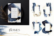 Deep blue watercolor backgrounds, a Texture Graphic by Yuliya Derbisheva (Thumbnail 5 of 14)