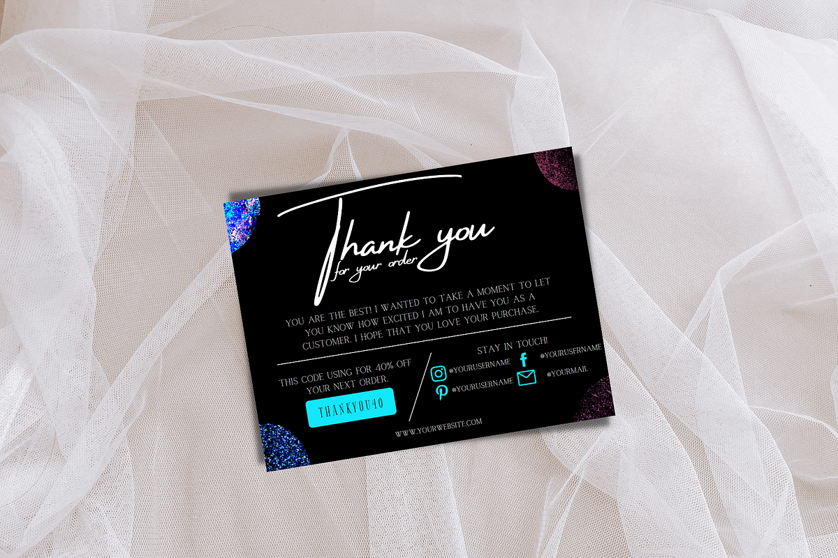 Thank You Order Card | Canva, a Card Template by tahananeart (Photo 7 of 8)