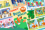 Funny Differences Set, an Education Illustration by ArtyCats (Thumbnail 1 of 9)
