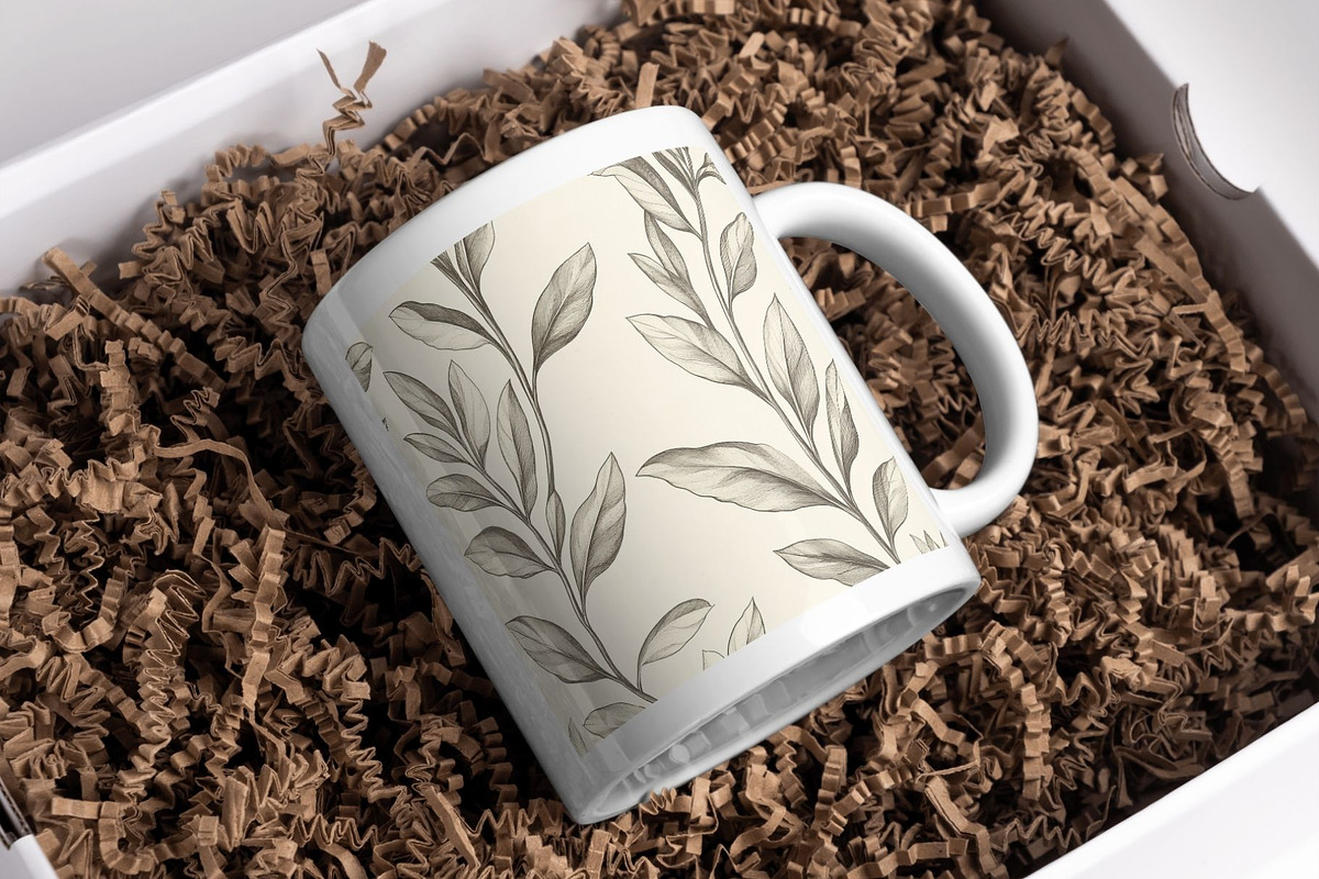 12 Still Leaves Seamless Patterns, a Pattern Graphic by Inknfolly (Photo 4 of 7)