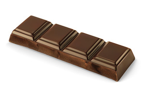 Vector realistic chocolate bar