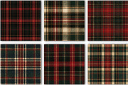 Vintage Christmas Tartan Paper, a Pattern Graphic by Black Bird Studio (Thumbnail 5 of 6)