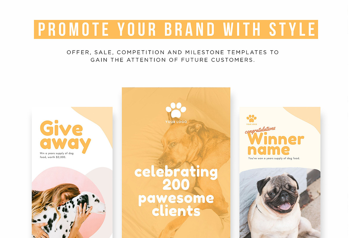 Pets Instagram Story Posts, a Social Media Template by Cultive Creative (Photo 7 of 10)