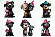 Whimsical Valentine Black Dog & Cat, an Illustration by Creative Art (Thumbnail 7 of 9)