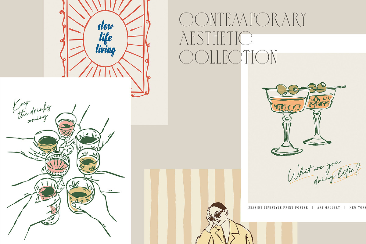Seaside Lifestyle Posters, an Object Graphic by DesignThatMatters (Photo 4 of 9)