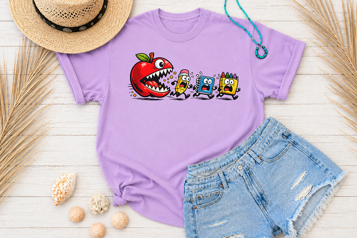 Funny Back to School Monster Apple, a Seasonal Illustration by Rose Art (Photo 3 of 5)