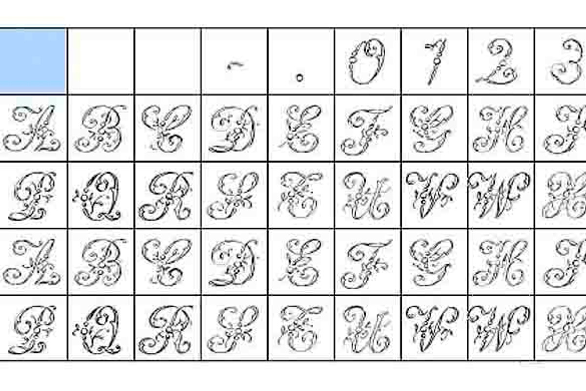 1886 Romantic Initials preview 2