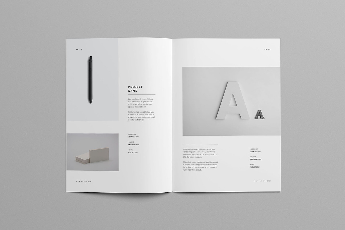 Minimal Portfolio, a Brochure Template by Meenom Templates (Photo 6 of 20)