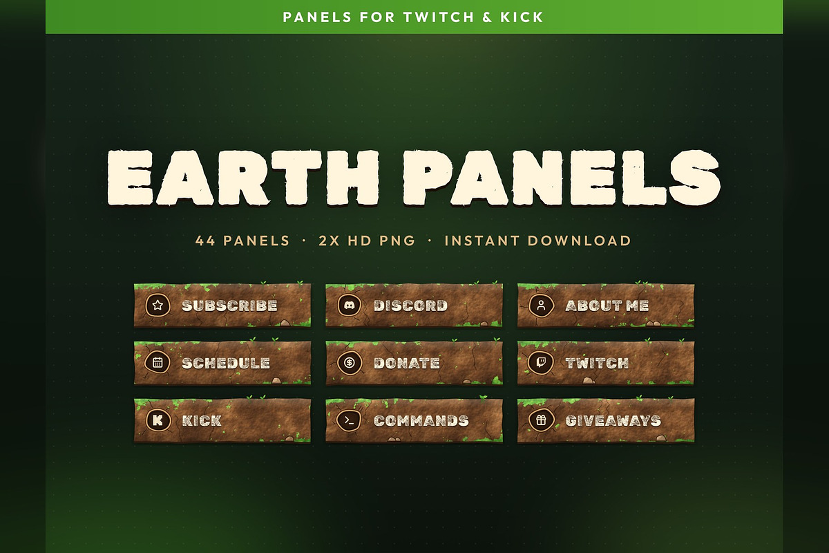 Earth Twitch & Kick Panels, an Object Graphic by Gear Store (Photo 1 of 7)