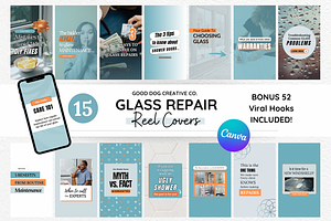 Glass Repair Reel Cover Templates