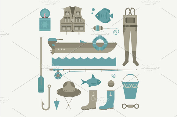 Vector Fishing Icons