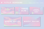 Youtube: Iridescent Branding Kit, a Social Media Template by Liseno Designs (Thumbnail 2 of 6)
