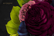 Aubergine Floral Clip Art, an Illustration by Eclectic Anthology (Thumbnail 9 of 9)