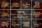 12 Christmas sparkle photo overlays, a Layer Style Add-On by BrownLeopard (Thumbnail 1 of 5)