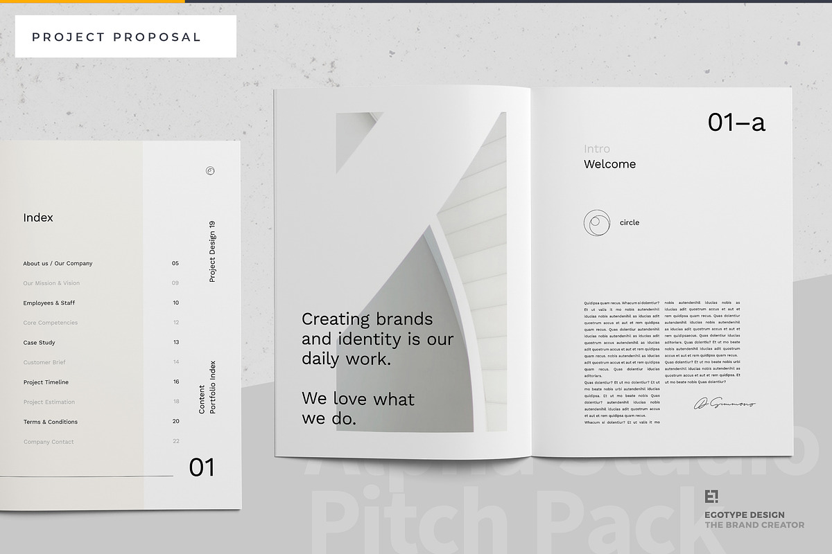 Circle Project Proposal, a Brochure Template by Egotype (Photo 3 of 25)