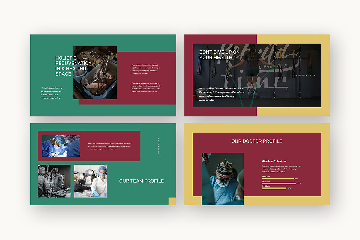 Muma : Health Business Powerpoint, a Presentation Template by Punkl Camp (Photo 6 of 16)