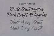 Black Script SVG Bold Brush Font, a Script Font by Cruzine (Thumbnail 3 of 7)