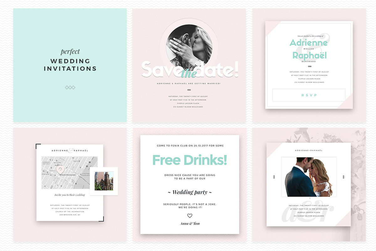 Elegant Wedding Templates, a Social Media Template by NordWood (Photo 6 of 10)