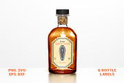 Retro Halloween Bottle Labels, a Decorative Illustration by arausidp (Thumbnail 3 of 5)
