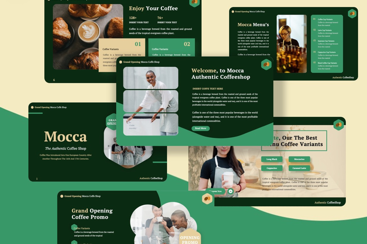 Mocca - Coffee Shop Googleslide, a Presentation Template by Dhabee (Photo 3 of 8)