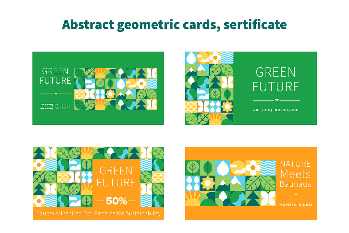 Mosaic Designs. Geometric Eco Nature, a Pattern Graphic by Lettering_Logo (Photo 4 of 7)