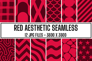 Red Aesthetic Seamless Backgrounds