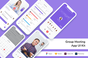 Group Meeting App UI Kit