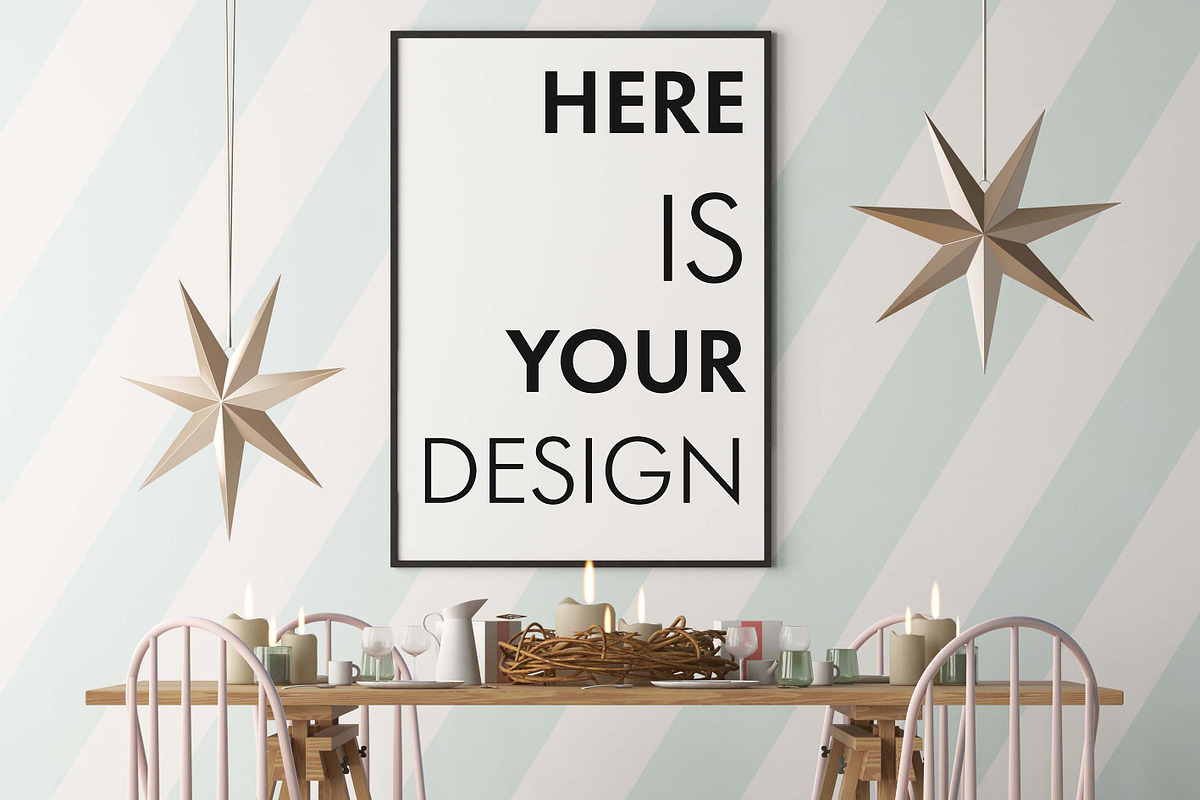 10 Christmas mockup posters, a Household Mockup by FilL239 (Photo 3 of 11)