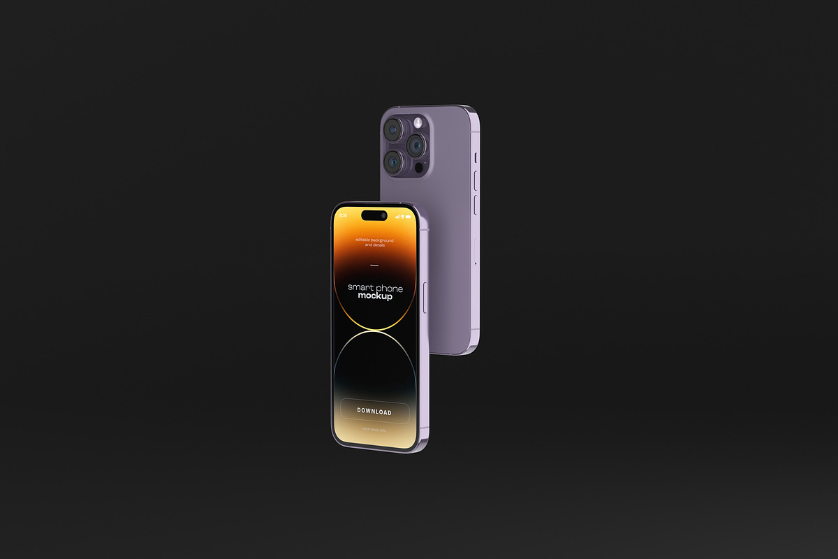 iPhone 14 Pro Max MockUp, a Product Mockup by PSD Market (Photo 5 of 20)