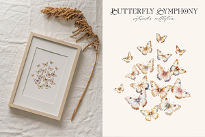 Butterfly Symphony Watercolor