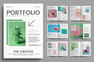 Green Portfolio Layout, a Brochure Template by ContestDesign