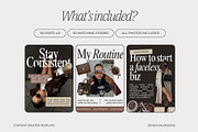 Content Creator Instagram Templates, a Social Media Template by ZenSocialDesigns (Thumbnail 3 of 9)