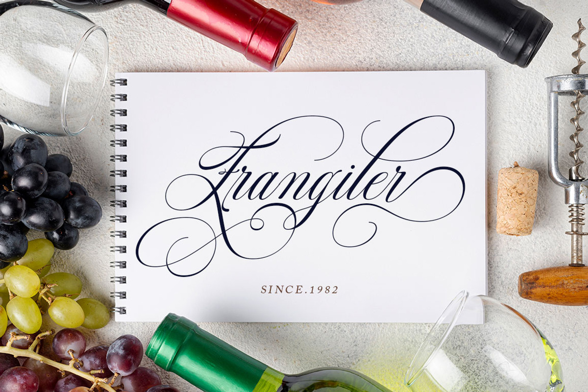 Chardonnay Script, a Script Font by Has_rizal (Photo 5 of 11)