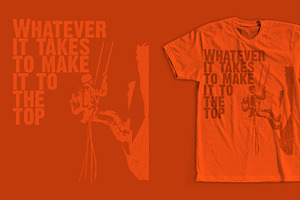 Mountain Climbing T-Shirt Design