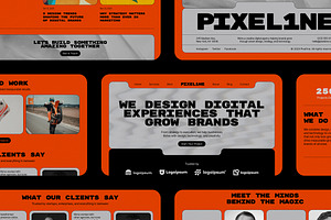 Digital Agency Figma Landing Page, a Landing Page Template by Supanium Studio