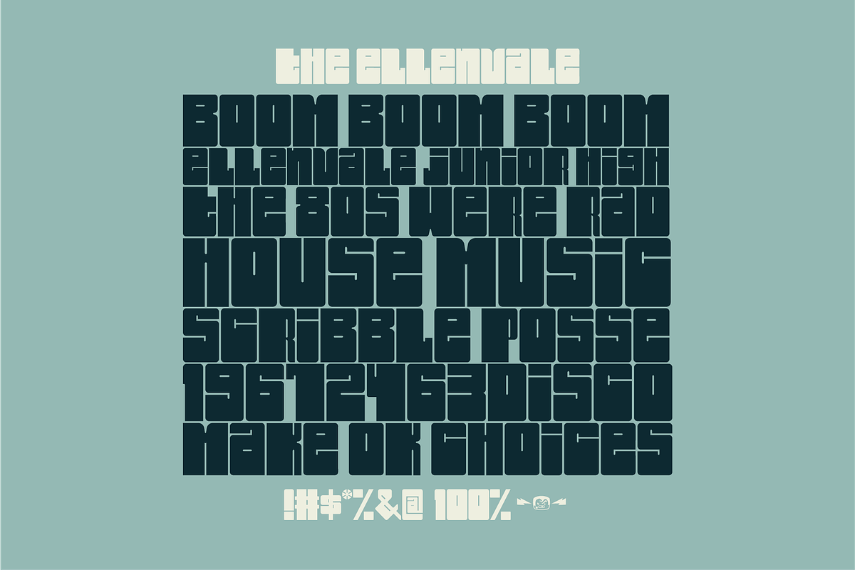 Ellenvale | Retro Display Font, a Sans Serif Font by Bend Industries (Photo 3 of 5)