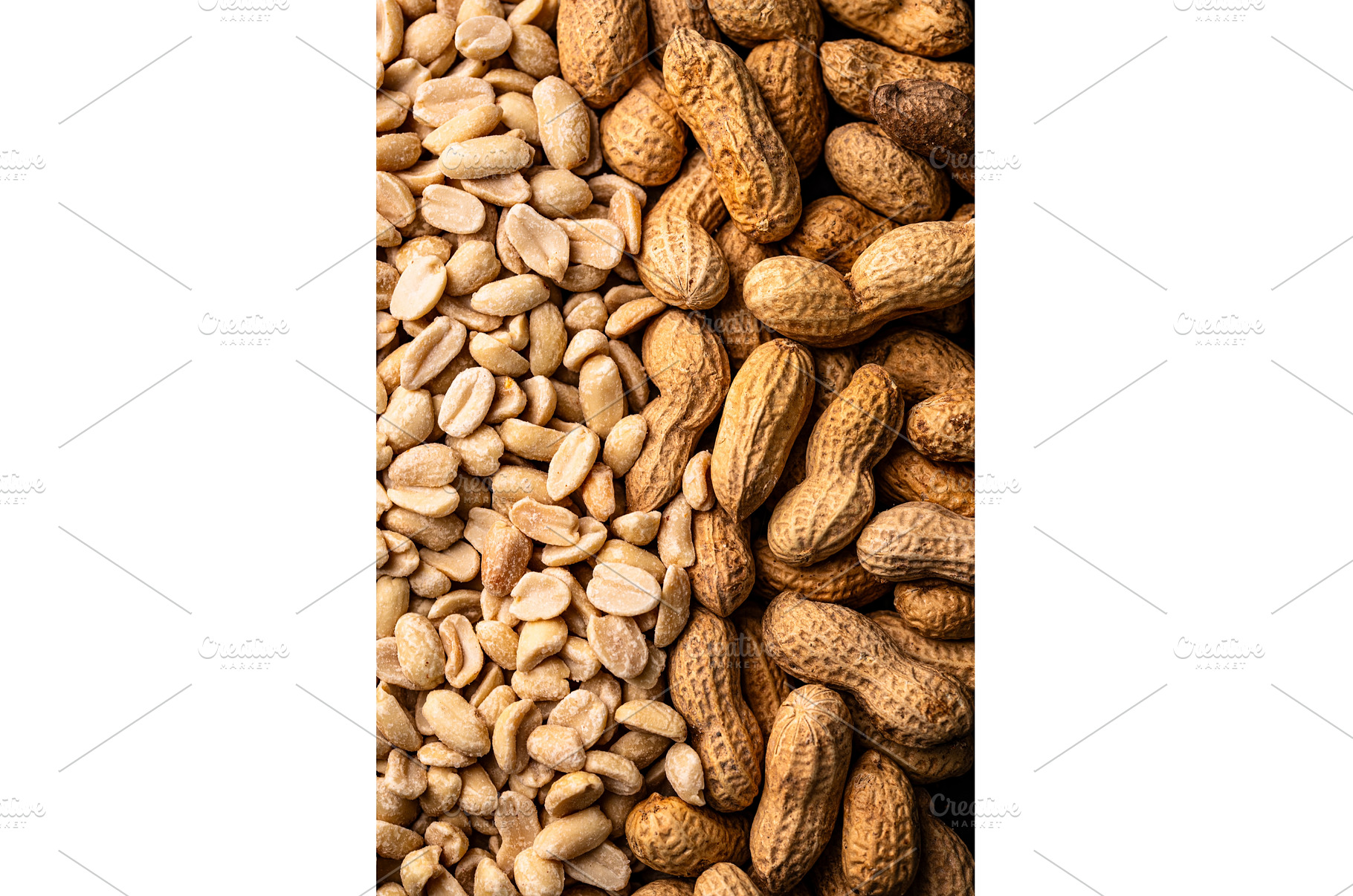 Pile of peanuts on a background, a Food & Drink Photo by Yulia Furman