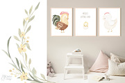 LOVELY CHICKEN. Watercolor, an Animal Illustration by OlliArtDesign (Thumbnail 3 of 5)