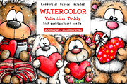 valentins day-birthday party teddy c, an Illustration by CreationArt (Thumbnail 1 of 6)