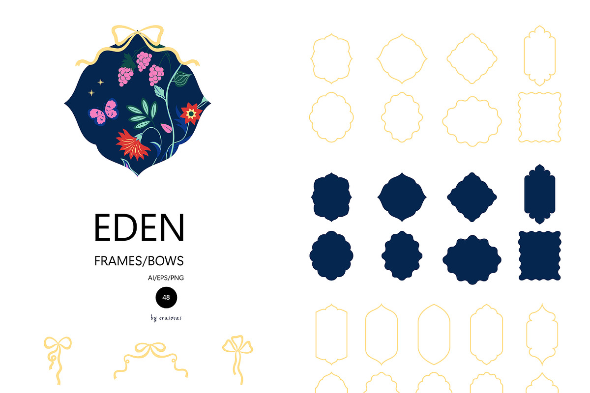 EDEN vector elements, an Object Illustration by erasovas (Photo 11 of 13)