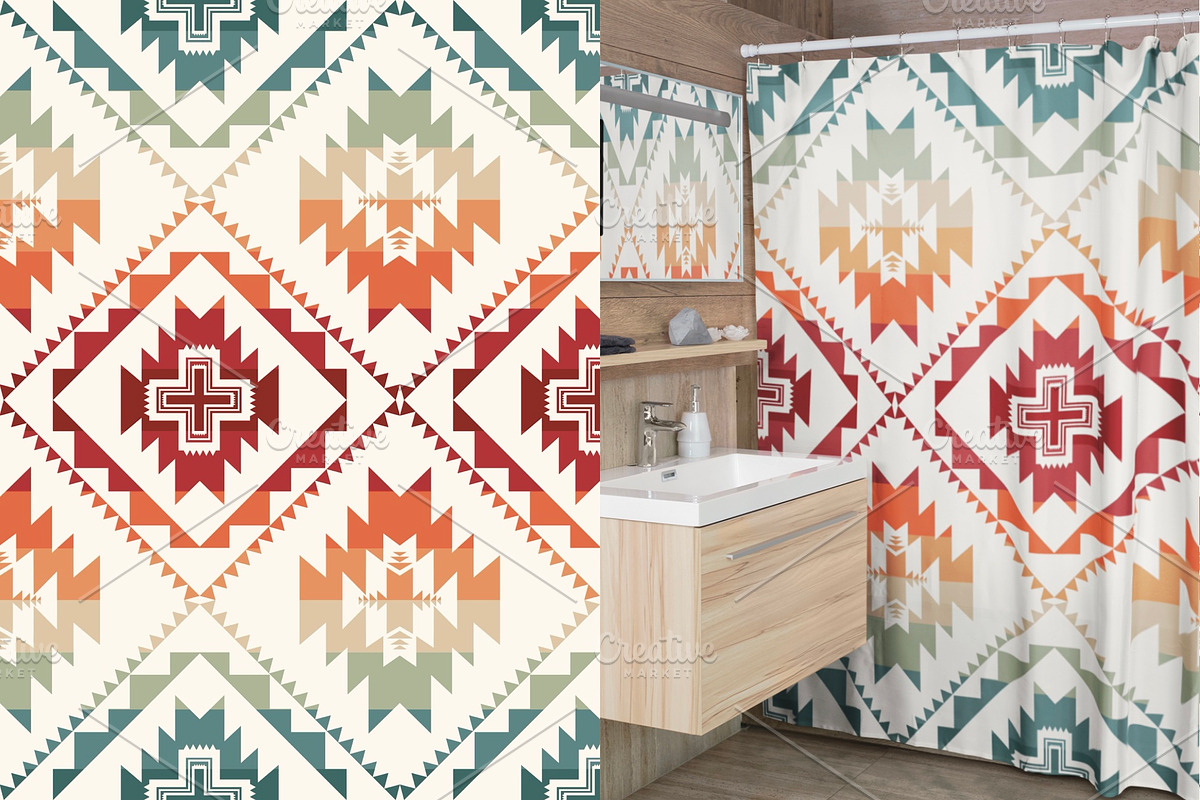 Colorful Southwestern Pattern, a Pattern Graphic by PPEthnicDecorPattern (Photo 8 of 9)
