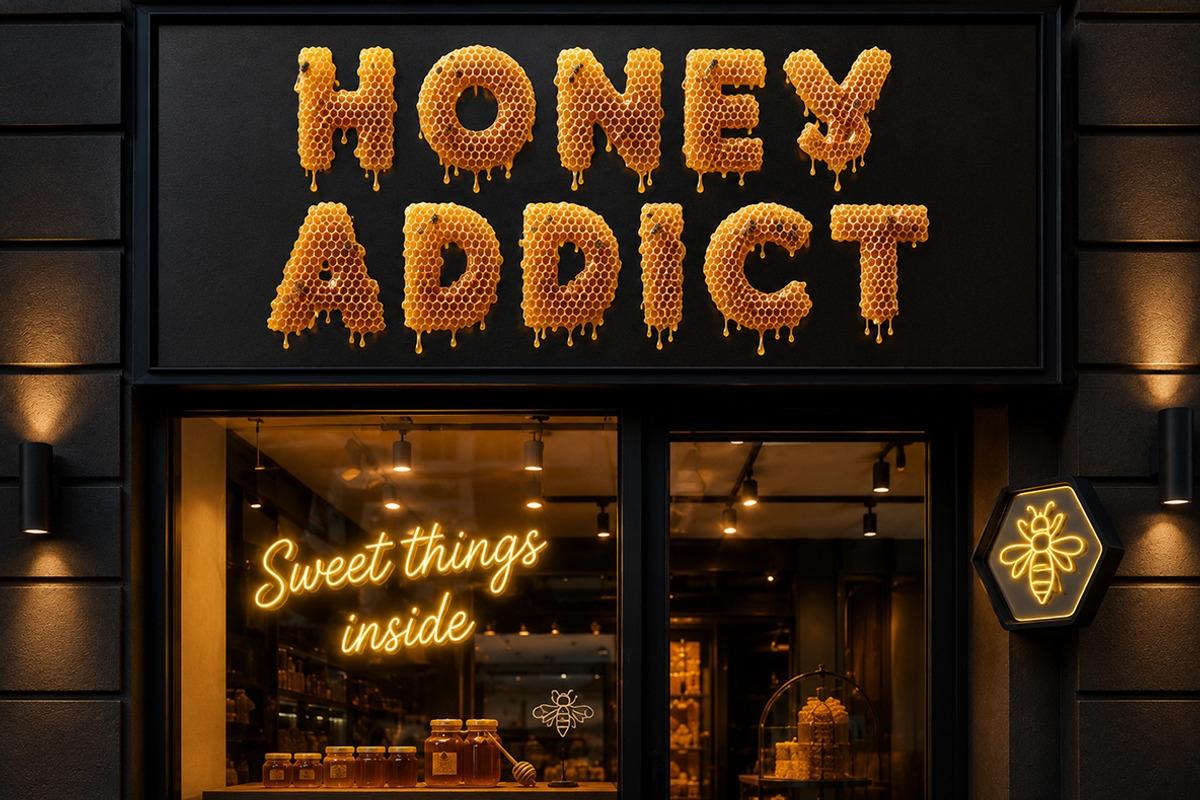 Honeycombs Font, a Sans Serif Font by Handmadefont (Photo 8 of 15)