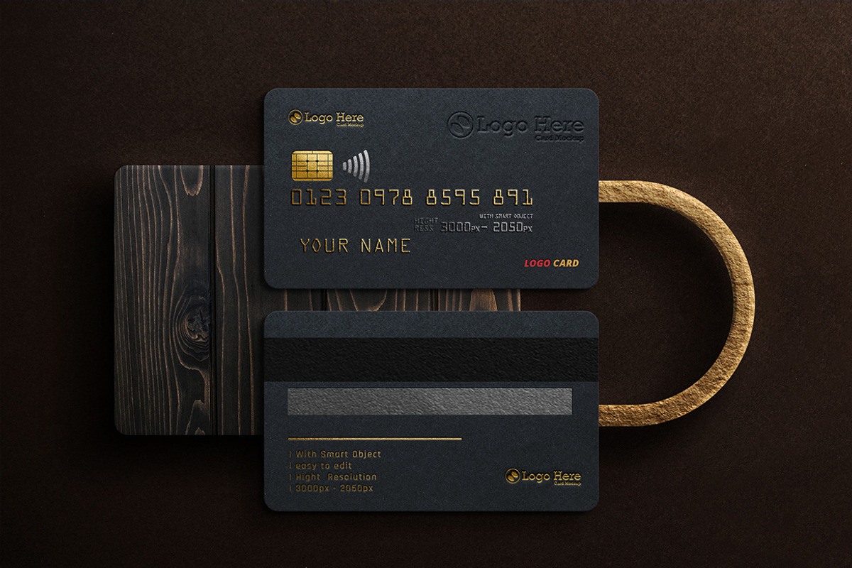 Luxury Credit Card Mockup, an Advertising Mockup by Artlogs x Modaldesain (Photo 3 of 3)