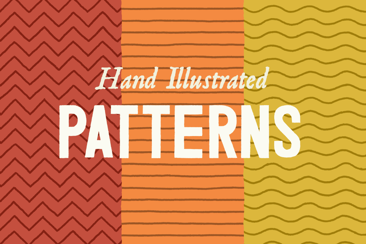 Line Patterns - Hand Illustrated