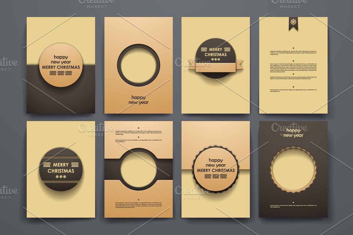 Set of 9 Christmas brochures, a Brochure Template by Palau (Photo 7 of 10)
