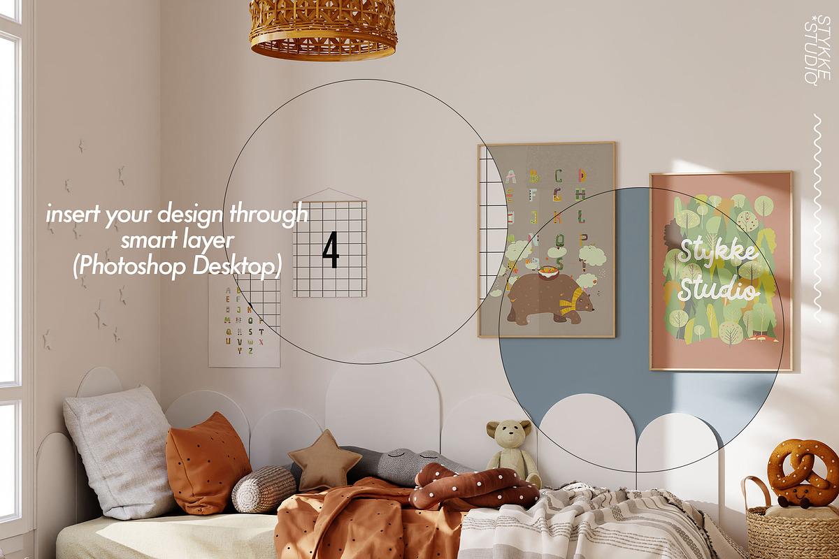 COOKIE | kids room frame mockup, a Household Mockup by Stykke Studio (Photo 8 of 9)
