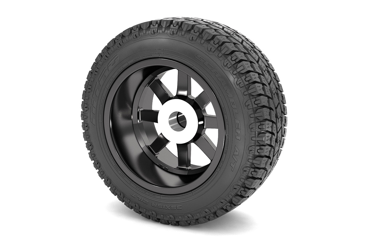 OFF ROAD WHEEL AND TIRE 7, a Cars & Vehicle 3D Model by NNAVAS 3D (Photo 4 of 9)