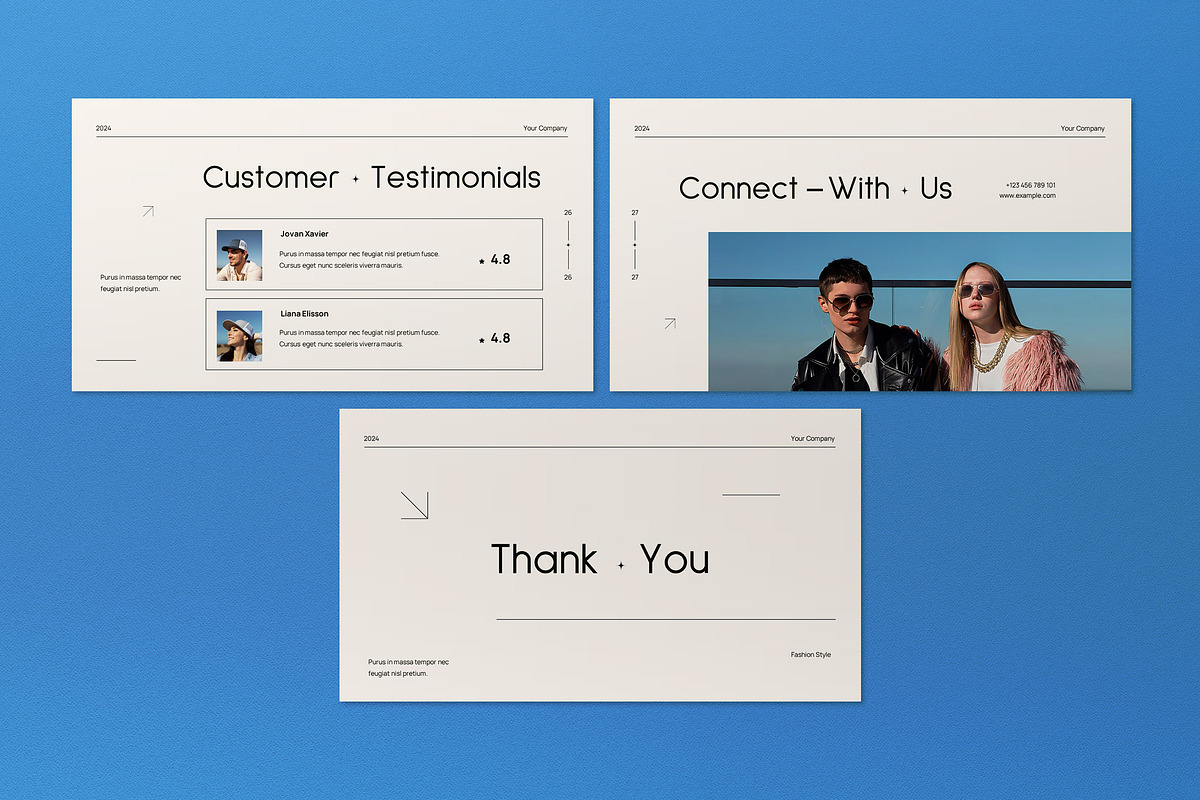 White Minimalist Pitch Deck Keynote, a Presentation Template by graphicook (Photo 3 of 5)