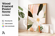 Wood Framed Poster 2x3 PSD Mockup, a Household Mockup by Julian Adams (Thumbnail 1 of 3)